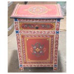 Table de Chevet Fohoum Lmamouni en MDF – Design Arabesque Sandrillon Peint à la Main – Image 2