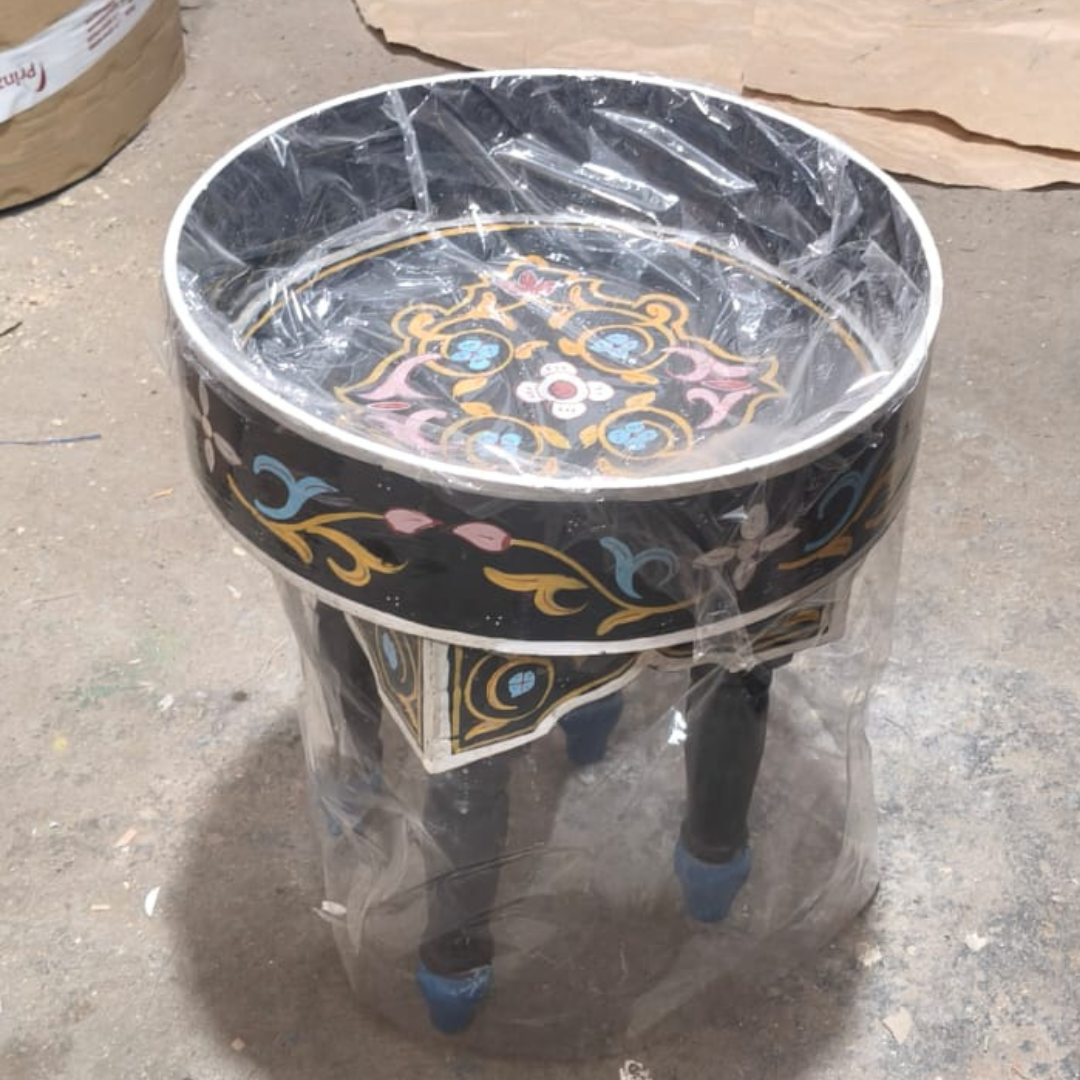 19 Table Basse Marocaine Peinte à la Main – Image 1