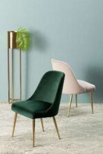 Chaise Velvet Luxe – Pieds Dorés – Image 2