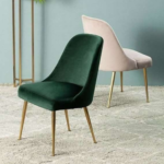 Chaise Velvet Luxe – Pieds Dorés